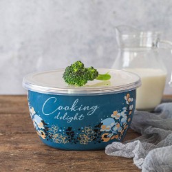 Купа емайл с пластмасов капак COOKING DELIGHT 16см, 1.75л